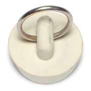 MIDWEST FASTENER 1" x 0.4" White Rubber Stoppers 4PK 76761